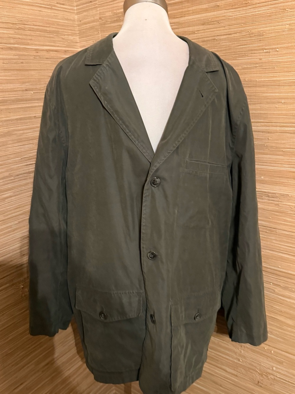TravelSmith Olive Green Lightweight Utility Blazer